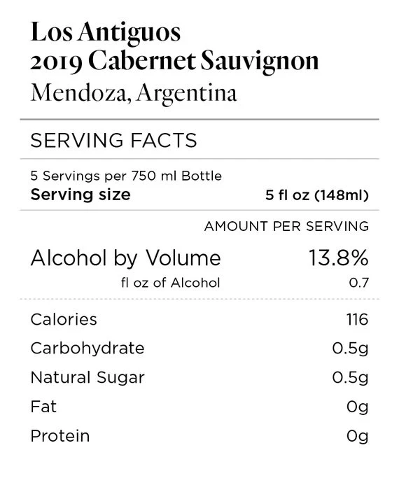 Los Antiguos 2019 Cabernet Sauvignon Mendoza, Argentina - Image 4