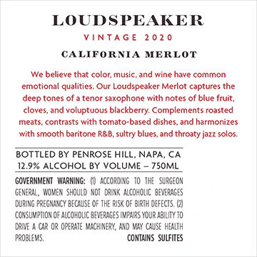 Loudspeaker 2020 Merlot California - Image 3