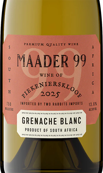 Maader 99 2025 Grenache Blanc Piekenierskloof - Image 2