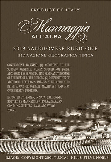 Mannaggia All'Alba 2019 Sangiovese Rubicone IGT, Italy - Image 3