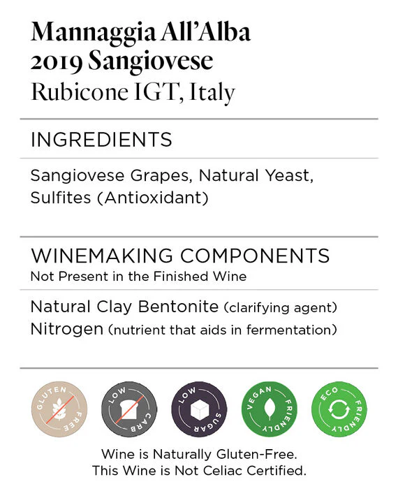 Mannaggia All'Alba 2019 Sangiovese Rubicone IGT, Italy - Image 5