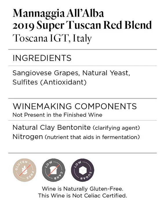Mannaggia All'Alba 2019 Super Tuscan Red Blend Toscana IGT, Italy - Image 5