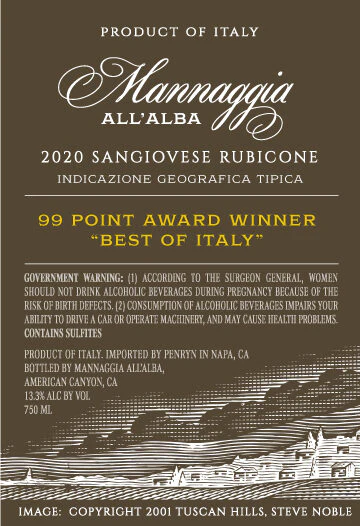 Mannaggia All'Alba 2020 Sangiovese Rubicone IGT, Italy - Image 3