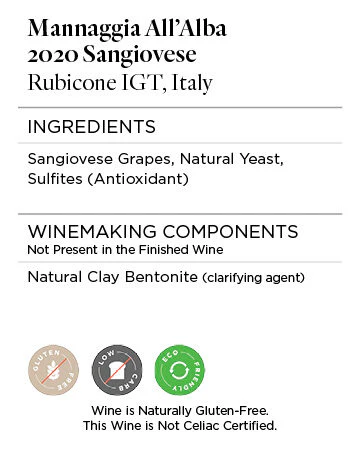 Mannaggia All'Alba 2020 Sangiovese Rubicone IGT, Italy - Image 5