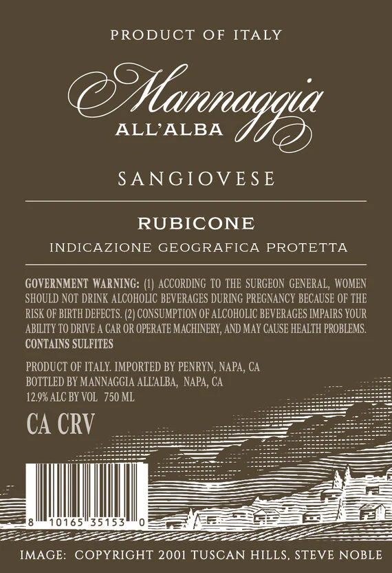 Mannaggia All'Alba 2023 Sangiovese Rubicone IGP, Italy - Image 3