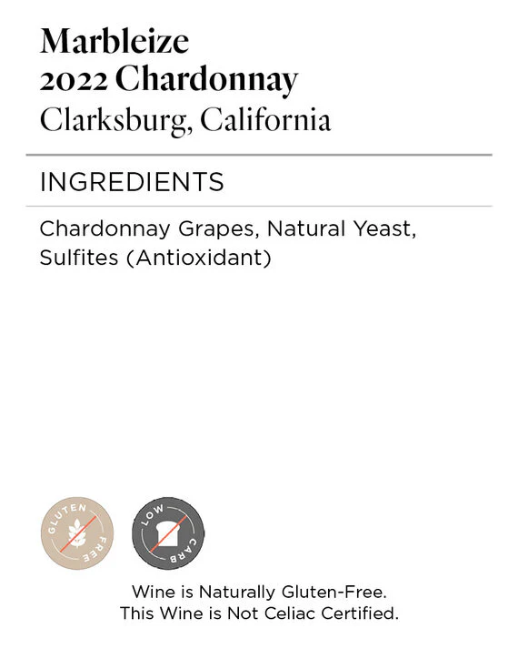 Marbleize 2022 Chardonnay Clarksburg, California - Image 5