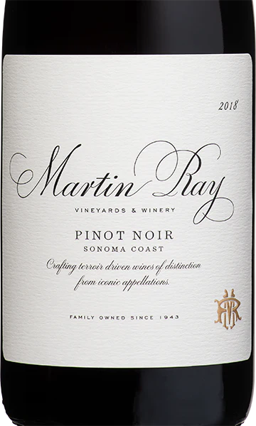 Martin Ray 2018 Pinot Noir Sonoma Coast, California - Image 2