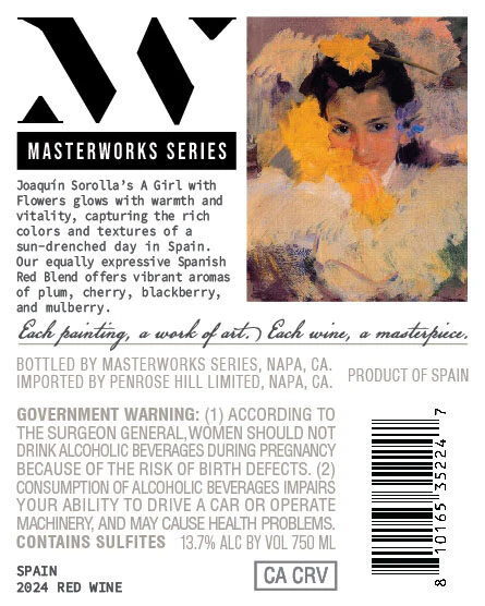 Masterworks Series 2024 Vino Tinto Spain - Image 3