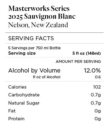 Masterworks Series 2025 Sauvignon Blanc Nelson, New Zealand - Image 4