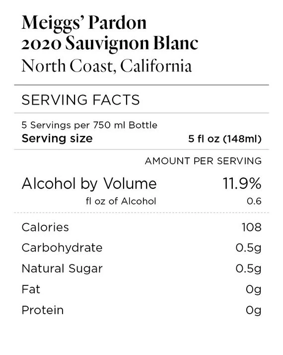 Meiggs' Pardon 2020 Sauvignon Blanc North Coast, California - Image 4