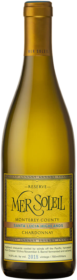 Mer Soleil 2018 Reserve Chardonnay Santa Lucia Highlands, California