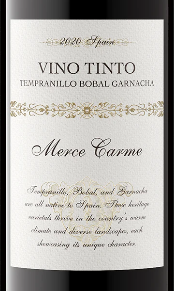 Merce Carme 2020 Tempranillo - Bobal - Garnacha, Spain - Image 2