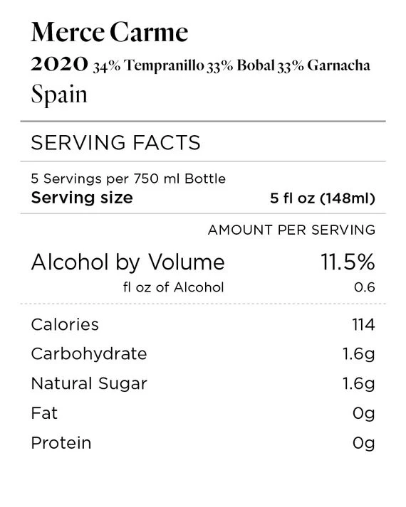 Merce Carme 2020 Tempranillo - Bobal - Garnacha, Spain - Image 4