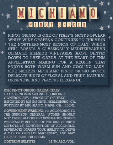 Michiamo 2020 Pinot Grigio Garda DOC, Italy - Image 3