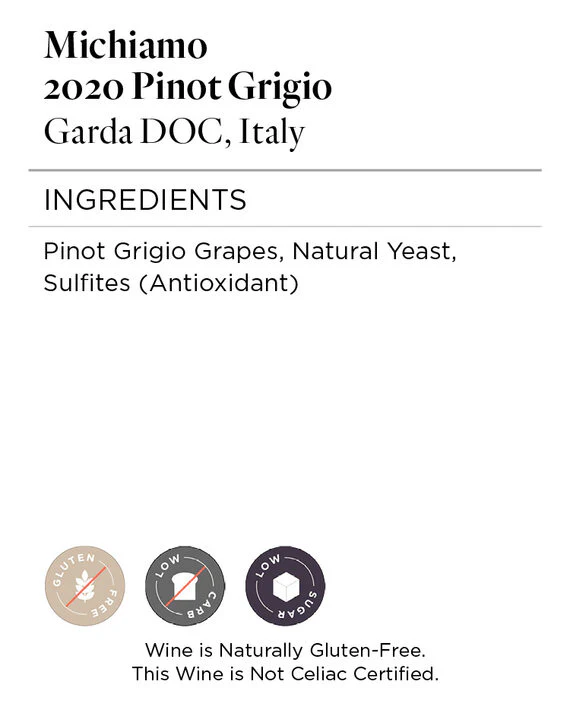 Michiamo 2020 Pinot Grigio Garda DOC, Italy - Image 5
