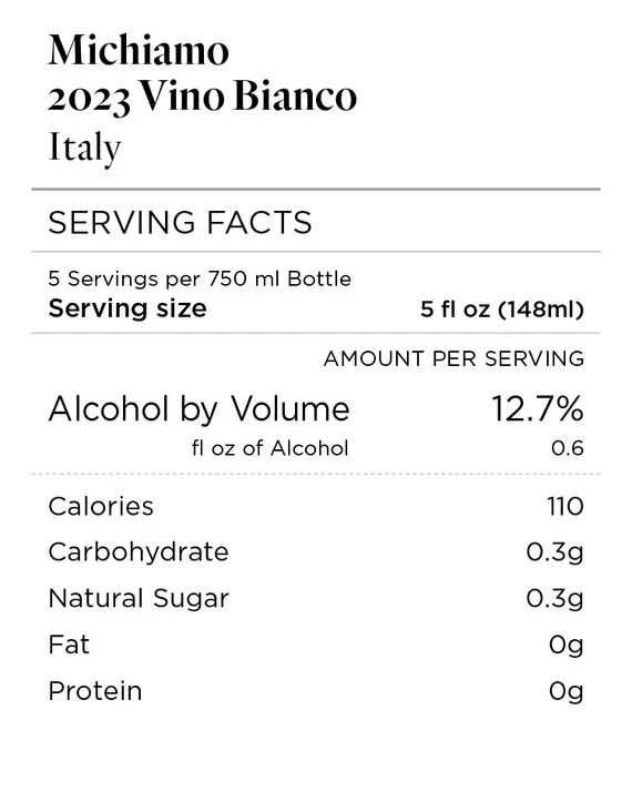 Michiamo 2023 Vino Bianco, Italy - Image 4