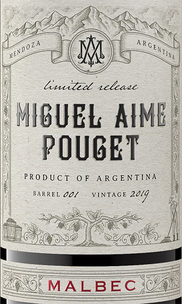 Miguel Aime Pouget 2019 Limited Release Malbec Mendoza, Argentina - Image 2