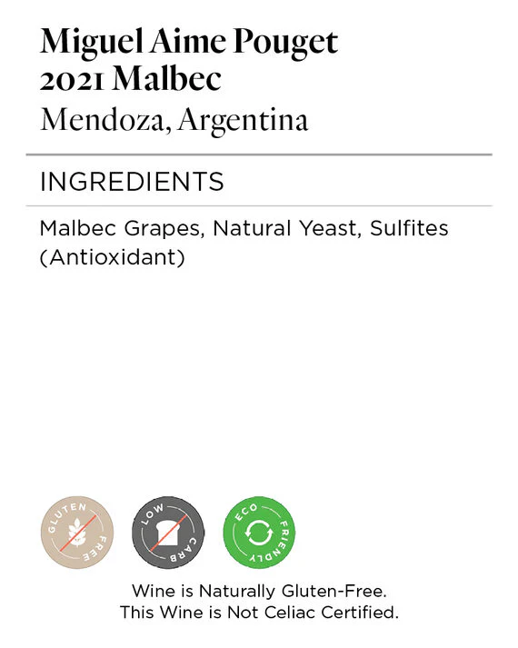 Miguel Aime Pouget 2021 Malbec Mendoza, Argentina - Image 5
