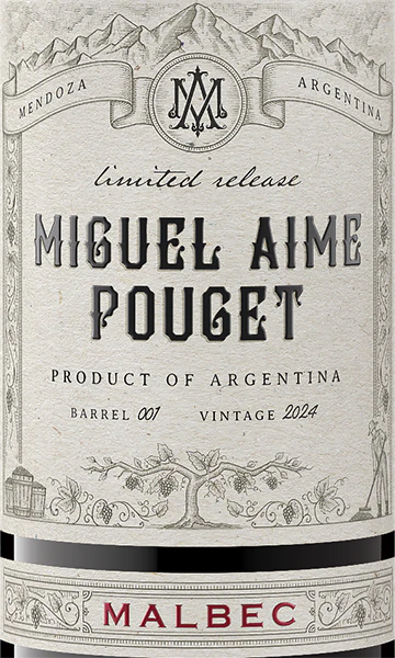 Miguel Aime Pouget 2024 Malbec Mendoza, Argentina - Image 2