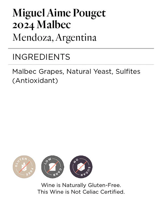 Miguel Aime Pouget 2024 Malbec Mendoza, Argentina - Image 5