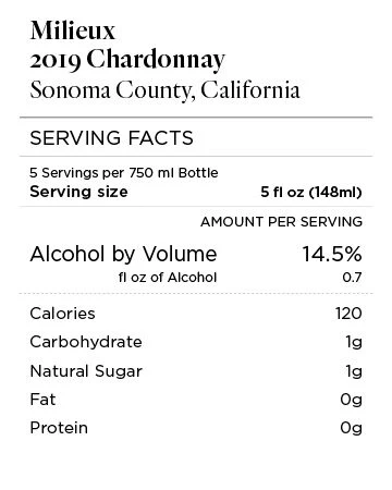 Milieux 2019 Chardonnay Sonoma County, California - Image 4