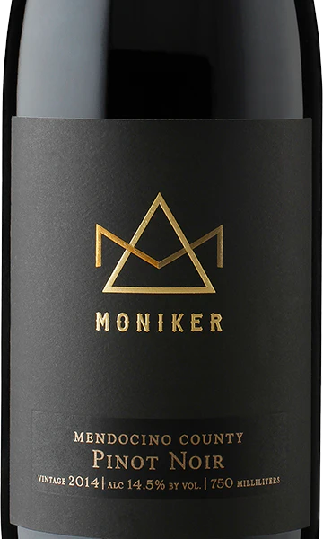 Moniker 2014 Pinot Noir Mendocino County California - Image 2
