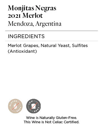 Monjitas Negras 2021 Merlot Mendoza, Argentina - Image 5
