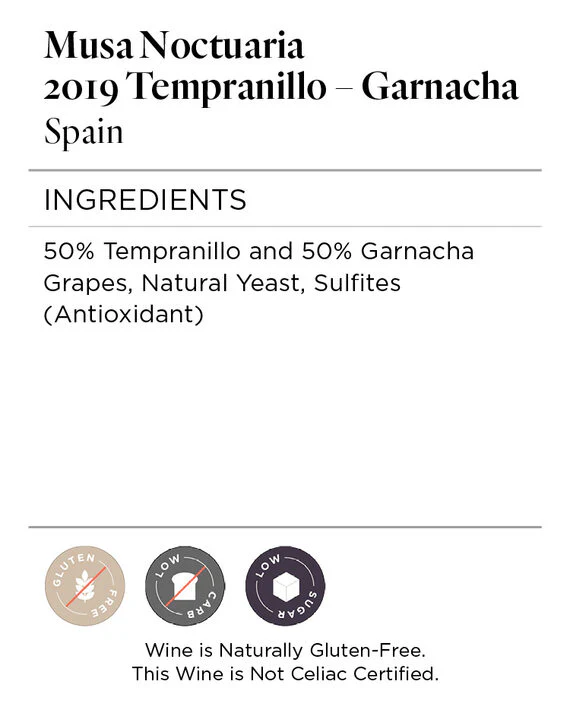 Musa Noctuaria 2019 Tempranillo – Garnacha Spain - Image 5
