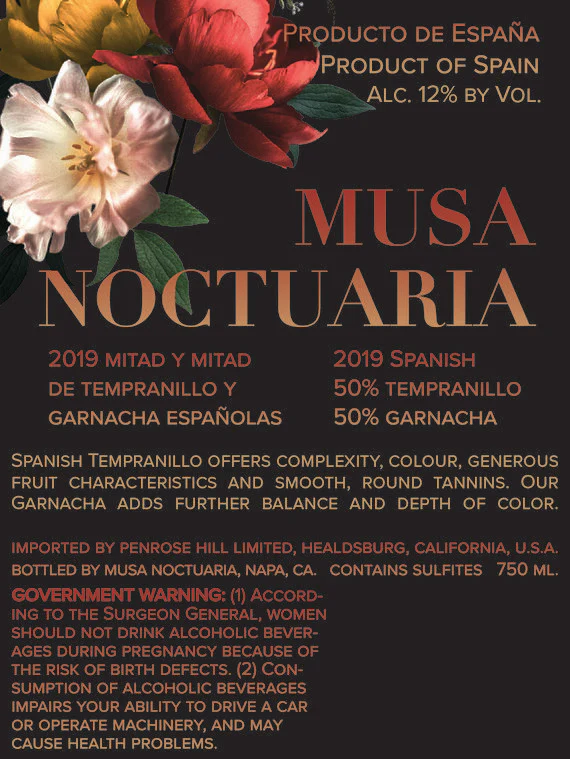 Musa Noctuaria 2019 Tempranillo – Garnacha Spain - Image 7