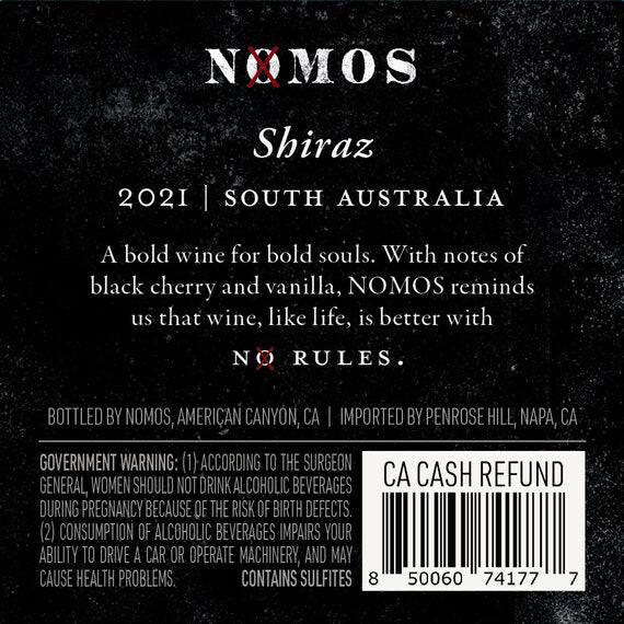Nomos 2021 Shiraz South Australia, Australia - Image 3