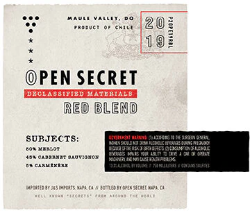 Open Secret 2019 Merlot – Cabernet – Carménère Maule Valley DO, Chile - Image 3