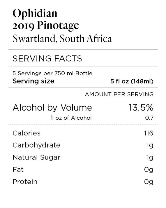 Ophidian 2019 Pinotage Swartland, South Africa - Image 3