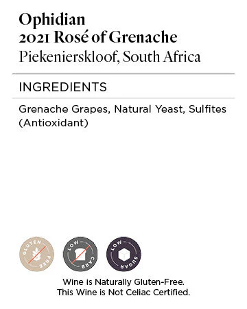 Ophidian 2021 Rosé of Grenache Piekenierskloof, South Africa - Image 5