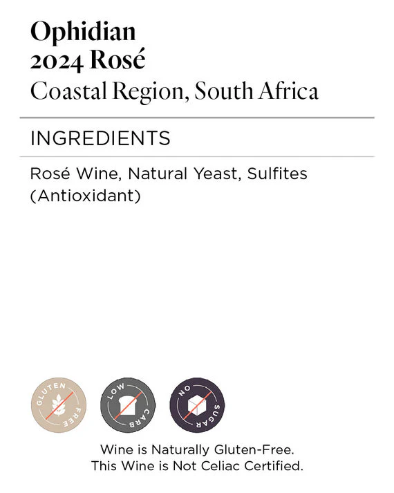 Ophidian 2024 Rosé Coastal Region, South Africa - Image 5
