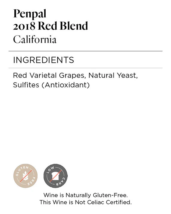 Penpal 2018 Red Blend California - Image 5