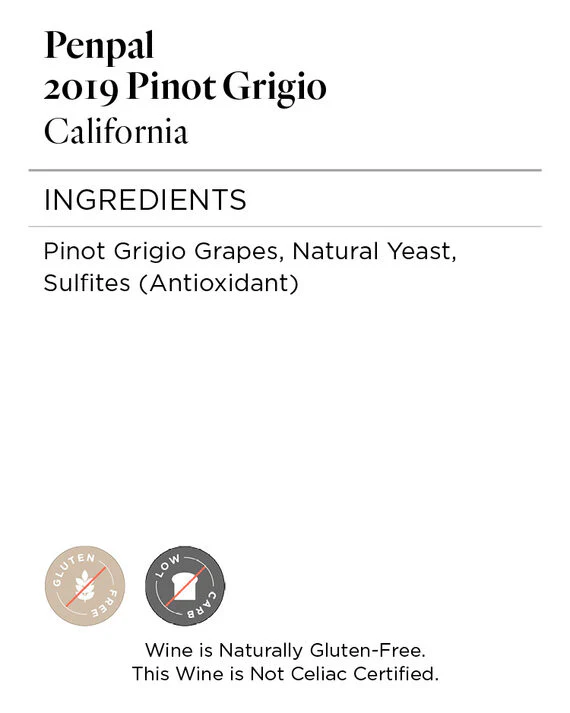 Penpal 2019 Pinot Grigio, California - Image 5