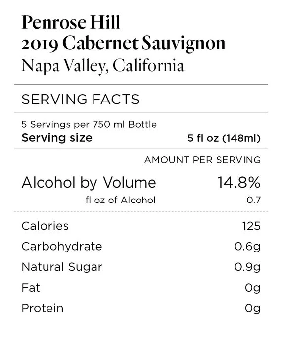 Penrose Hill 2019 Cabernet Sauvignon Napa Valley, California - Image 4