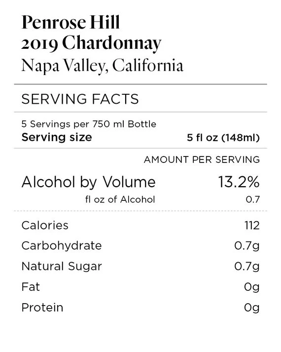 Penrose Hill 2019 Chardonnay Napa Valley, California - Image 3