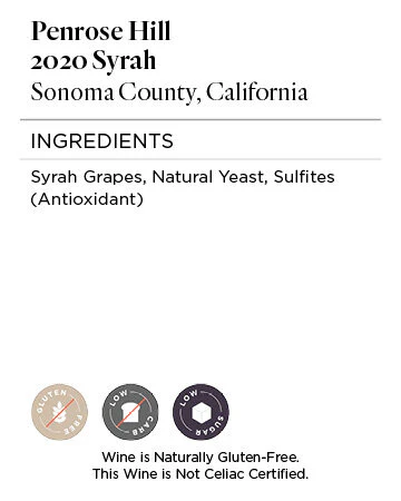 Penrose Hill 2020 Syrah Sonoma County, California - Image 6