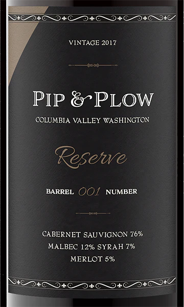 Pip & Plow 2017 Reserve Cabernet Sauvignon – Malbec Columbia Valley, Washington - Image 2