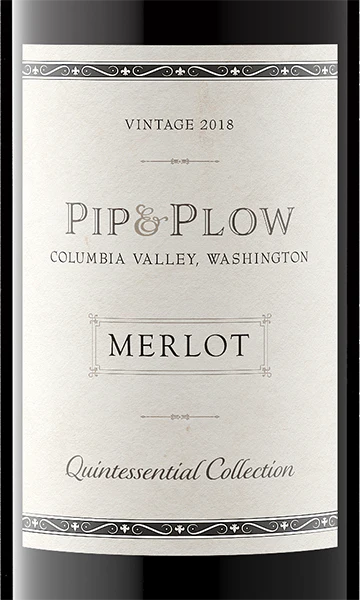 Pip & Plow 2018 Merlot Columbia Valley, Washington - Image 2