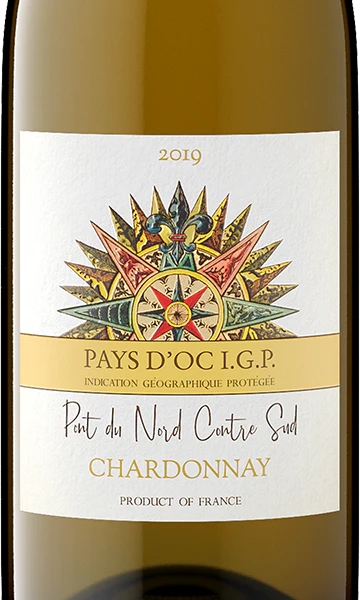 Pont du Nord Contre Sud 2019 Chardonnay Pays d'Oc IGP, France - Image 2