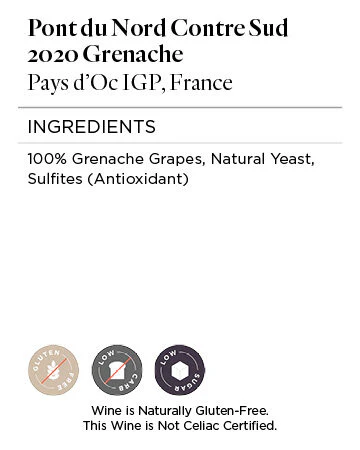 Pont du Nord Contre Sud 2020 Grenache Pays d'Oc IGP, France - Image 5