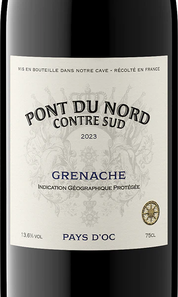 Pont du Nord Contre Sud 2023 Grenache Pays d'Oc IGP, France - Image 2