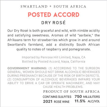 Posted Accord 2021 Rosé Swartland, South Africa - Image 3