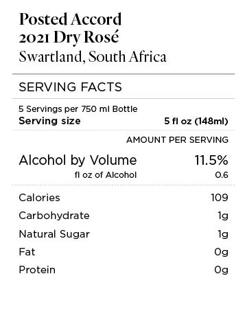 Posted Accord 2021 Rosé Swartland, South Africa - Image 4