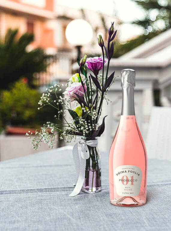 Prima Foglia 2020 Extra Dry Prosecco Rosé Prosecco DOC, Italy - Image 3
