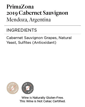PrimaZona 2019 Cabernet Sauvignon Mendoza, Argentina - Image 5