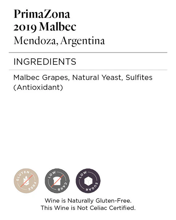 PrimaZona 2019 Malbec Mendoza, Argentina - Image 5