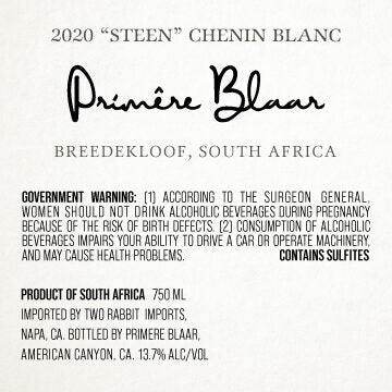 Primêre Blaar 2020 "Steen" Chenin Blanc Breedekloof, South Africa - Image 3